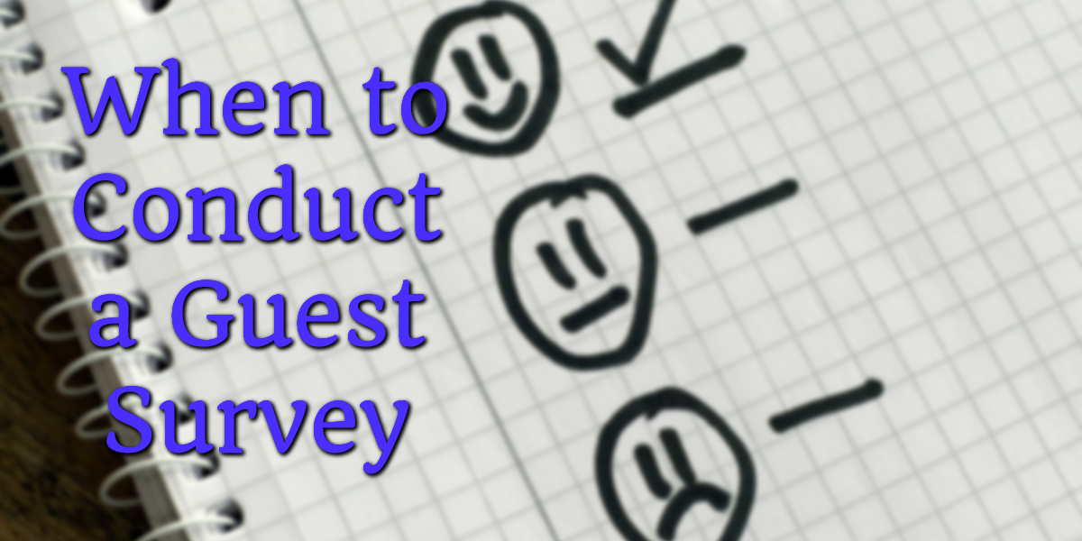 Conduct guest survey